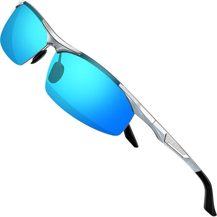 Lunettes de soleil de sport polarisées pour hommes CF90143-Bleu rouge Bleu rouge - Achat / Vente lunettes de soleil Homme