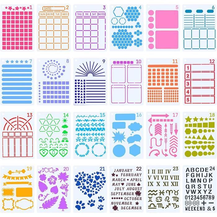 36 PIÈCES POCHOIR De Animaux Mignons Pour Peinture Sur Bois Réutilisable Anim EUR 17,84 - FR