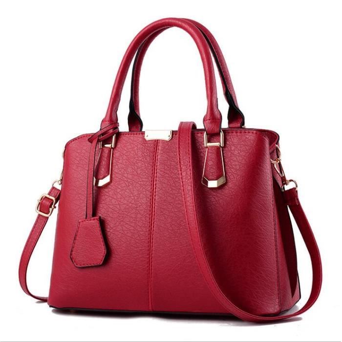Sac Rouge Marque STOEX® Sac femme sac à main cuir sac à main sac à main de marque pour ...
