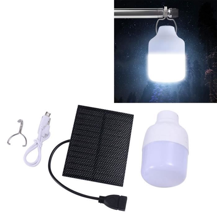 Lampe Solaire LED Pour Camping 280W - Rechargeable USB, Lumière Portable, Extérieur