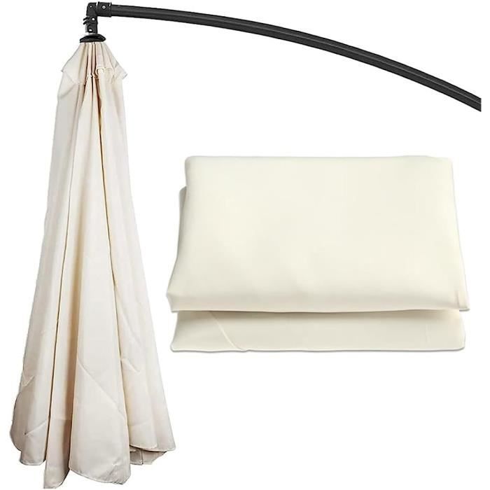 QSPNVFB 3m Rond Auvent De Rechange Pour Parasol Déporté 8 Baleines