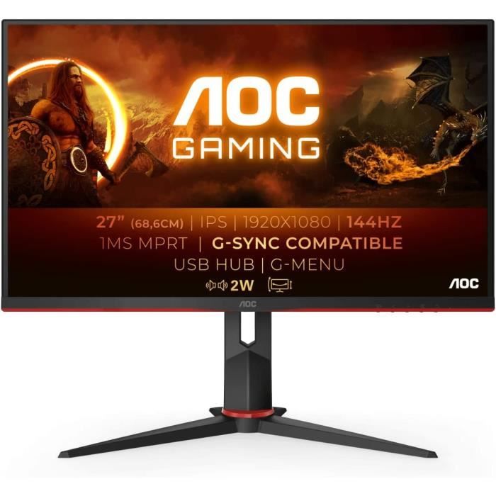 Écran Gamer 27G2UBk 80 Cm (27 Pouces) (Fhd, Hdmi, Displayport