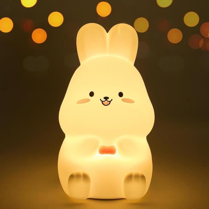 Veilleuse Chat Pour Enfants, Jolie Veilleuse En Silicone, 2 Niveaux De Luminosite Lumiere Chaude 7 Couleurs Adaptee A Chambre A Coucher 93850224