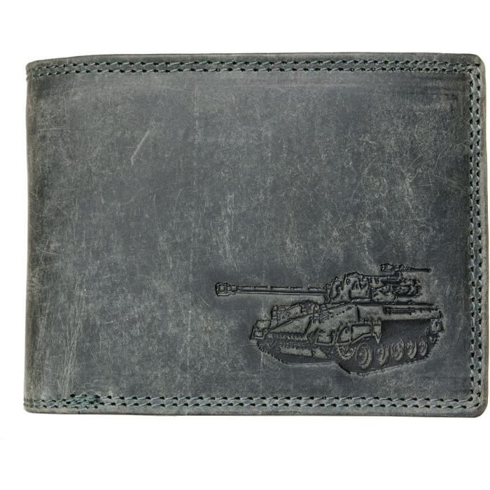 Portefeuille homme en cuir - 100% cuir de Vachette - 3 volets - CADWELL