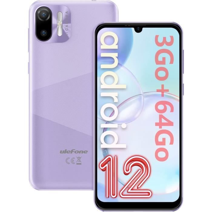 64Go Ulefone Note 6T Android 12 T l phone Portable Pas Cher 3300mAh 