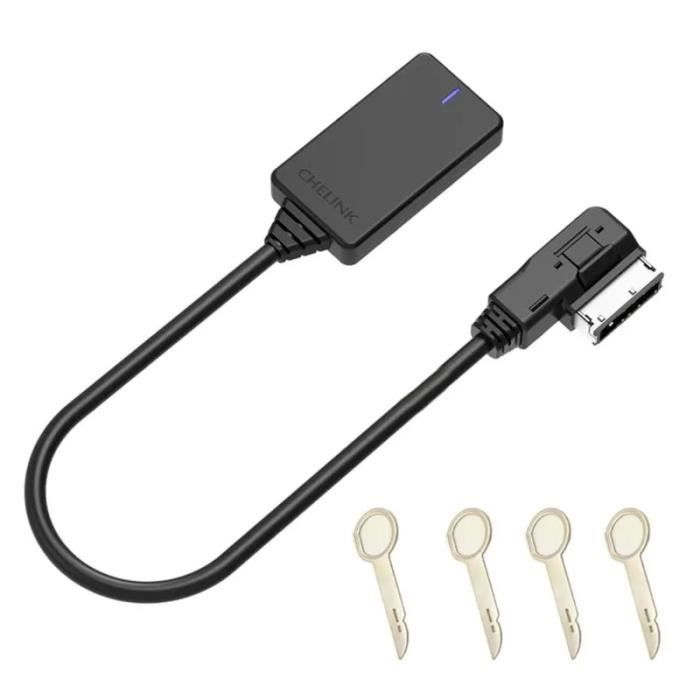OCR Bluetooth 5.0 Audio Adapter, Wireless Bluetooth Music Adapter For MMI 3G Compatible For Audi AMI Port Cable Music Play Connector Works With Apple IPhone IPod Android