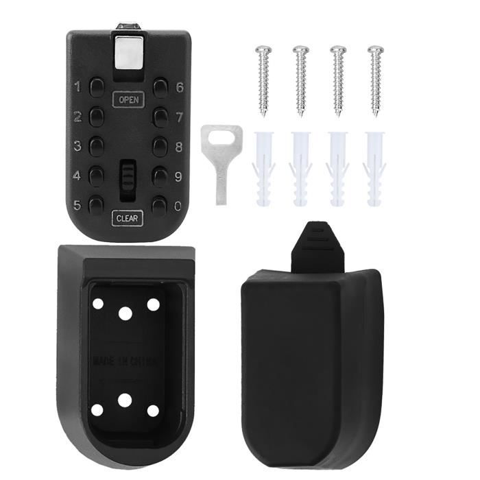 Organisateur à Clés Mural Avec 32 Crochets - Boîte Verrouillable En Acier - Pour Hôtel, Parking, Bureau