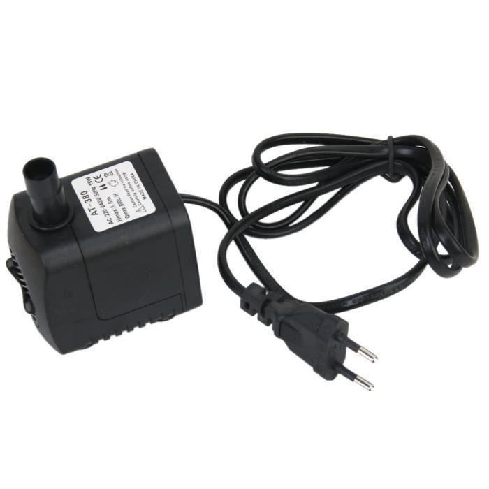 Meilleurs prix pour Pompe submersible pour aquarium et fontaine - VHV - AC 220-240V 15W - Débit d'eau réglable - Plastique