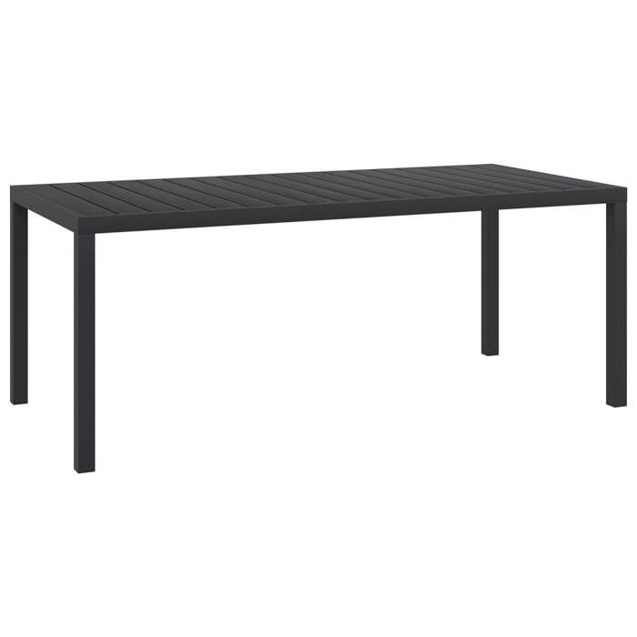 vidaXL Table de jardin 190x90x75 cm - vue 2