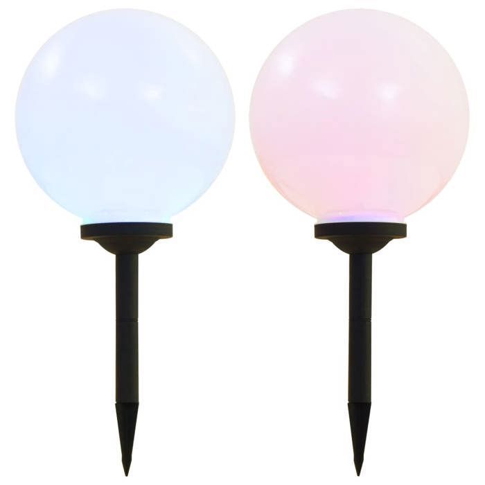 vidaXL Lampe Solaire Sphérique 30 cm RVB
