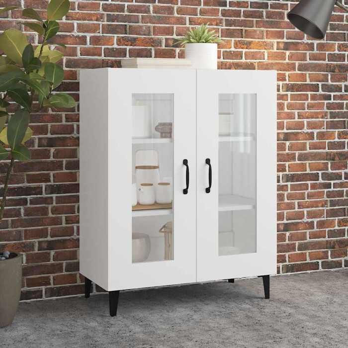 812123 vidaXL Buffet Blanc 695x34x90 cm Bois dingénierie