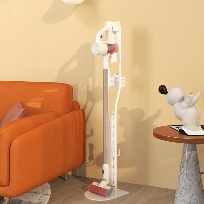 Support d'aspirateur Stable Stockage Rangement Compatible pour Tous, Organisateur de pied debout - Blanc VINTEKY®