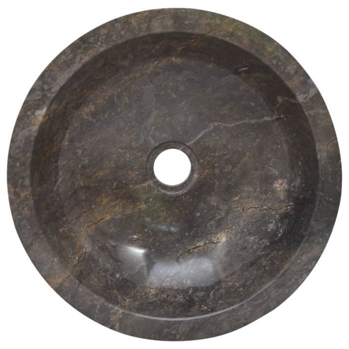 Lavabo Gris Ø40x12 cm Marbre MEY1