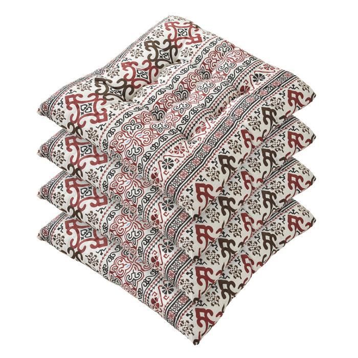 Coussin De Chaise Décoratif Motif Provençal - 36x36 Cm, Polyester, Lavable - Style Mimosa, Lavande, Citron