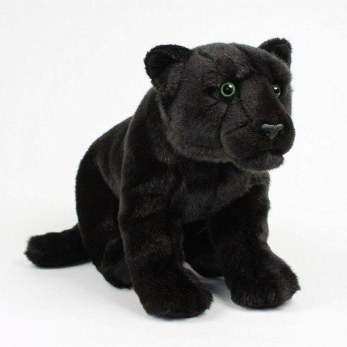Toodoo Peluche Panthère Noire Toute Douce - Décoration et tapis enfant