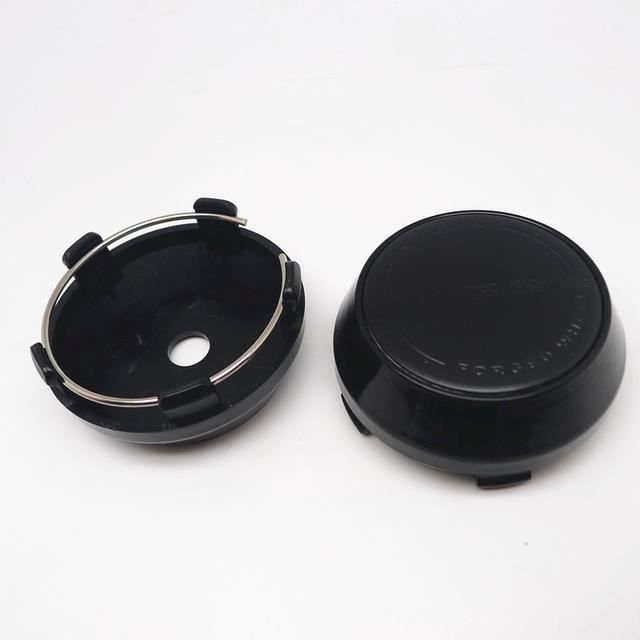 Lot De 4 Cache-moyeux De Roue En Fibre De Carbone De 60 Mm - Noir