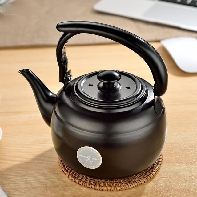 Théière En Acier Inoxydable 1,2L Ou 1,5L - Compatible Induction Et Gaz - Bouilloire Rapide Avec Bec Verseur Et Poignée Anti-chaleur - 10