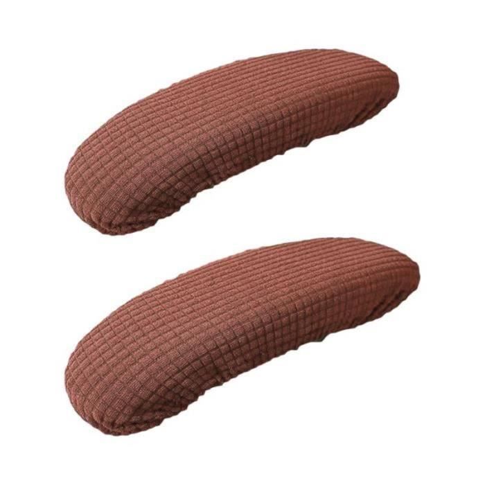 Housses D'accoudoir De Chaise De Bureau – Lot De 2, Lavables, Polyester élastique – Pour Accoudoirs De 30 à 50 Cm