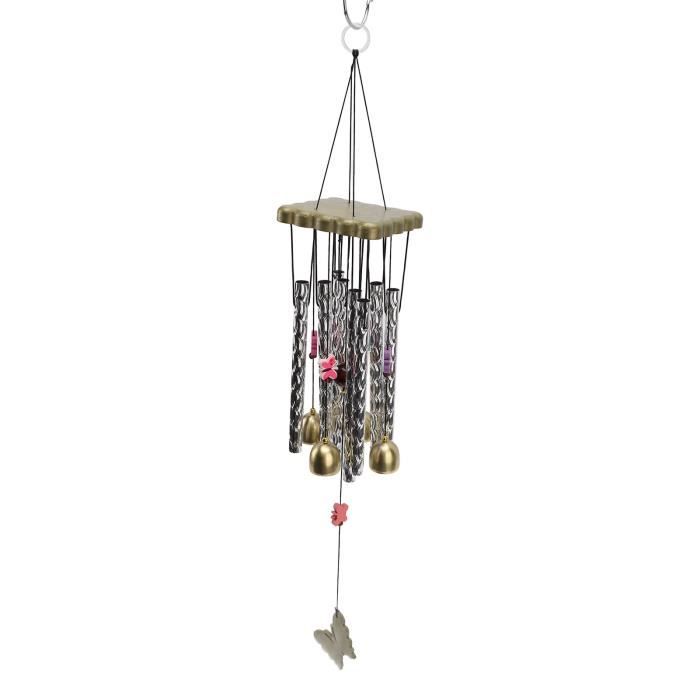 Carillons éoliens En Bambou 25 Pouces – 5 Tubes, Son Apaisant, Pour Jardin, Patio, Décoration Extérieure - 9