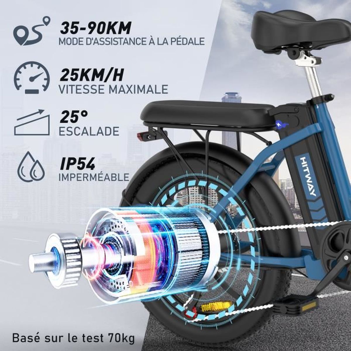 BuyWeek Kit d'embrayage et Engrenages de Moteur de Vélo Électrique,  Engrenages Planétaires en Nylon 36T et Embrayage 88 mm Compatible avec Vélo
