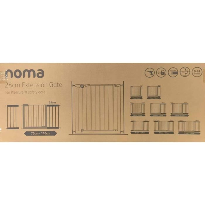 Noma pressure fit gate clearance