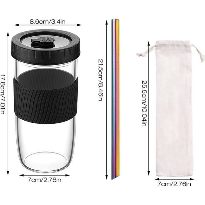 Tasse à Thé En Verre Double Couche 60 Ml - Verre Borosilicaté Résistant à La Chaleur - Design Avec Trou Et Résine - Pour Dégustation Thé - 9
