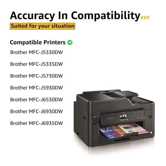 Cartouche d'encre compatible pour Brother LC3217 pour Brother  MFC-J5330DW/MFC-J5335DW/MFC-J5730DW/MFC-J5930DW/MFC-J6530DW/MFC-J6930DW