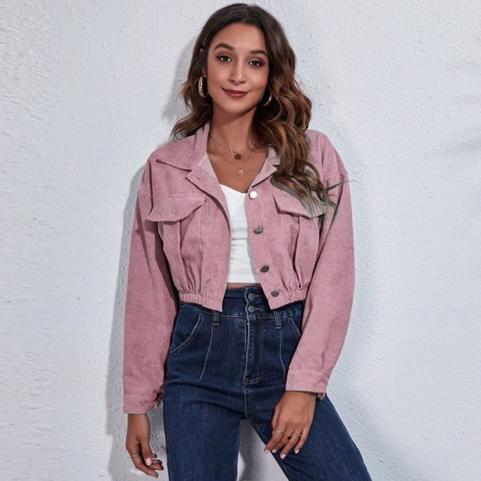 Veste velours rose deals
