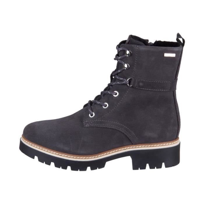 Chaussures TAMARIS Anthracite Materilmix Aus Leder Und Sythetik