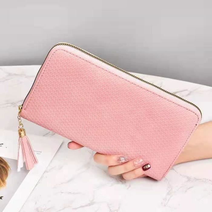 GUCCI Portefeuille Long élégant Avec Fermeture éclair En Cuir De Veau