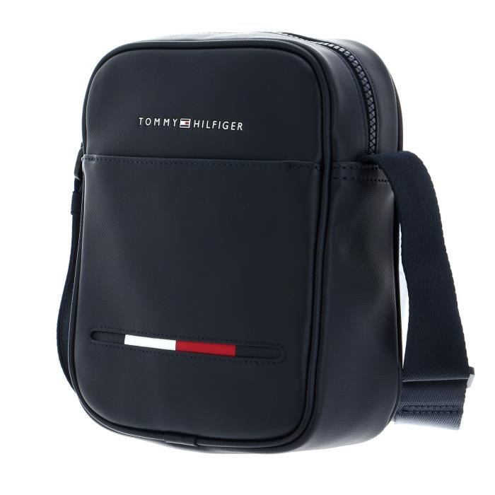 TOMMY HILFIGER Essential Pique Mini Reporter Desert Sky 154043 sac a epaule bandouliere sacoche Bleu Cdiscount Bagagerie Maroquinerie