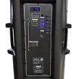 Système Actif Amplifié Batterie Karaoké 4x15" 2000W USB/BT/SD/  + 4 Micros VHF MyDJ BOXER-215LED-MAGIC SONO DJ PA-2