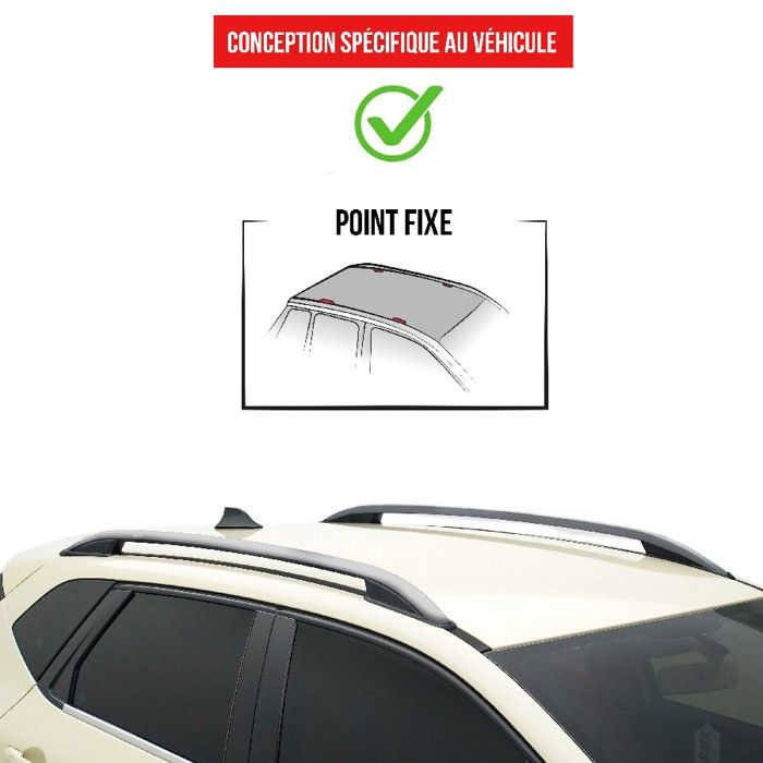 Dachreling Alu schwarz passend für Nissan Townstar ab 2022 L2