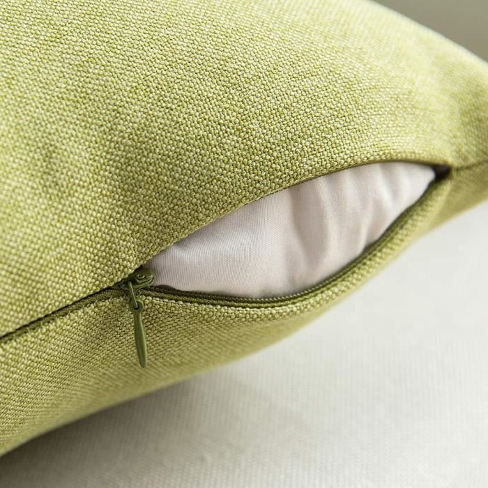 Naturel Taies D'oreiller 30x50 Housse Coussin Velours Lot De 2, Taie