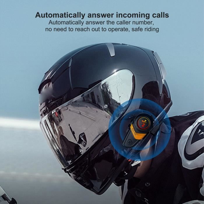 Kit d'appel sans fil pour casque de moto avec écouteurs Bluetooth