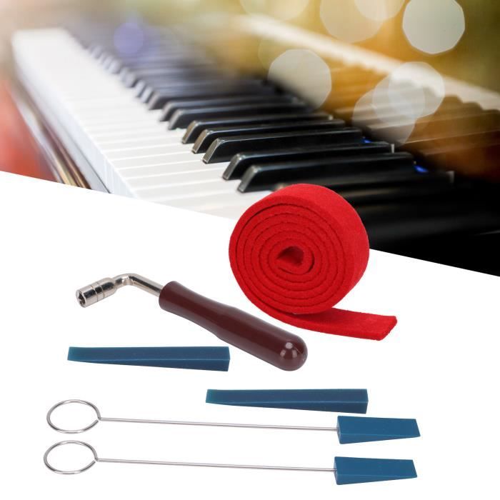 Kit Accordage Piano 14 Pièces - Outils Professionnels Pour Débutants Et Techniciens - Inclut Diapason Et Clé