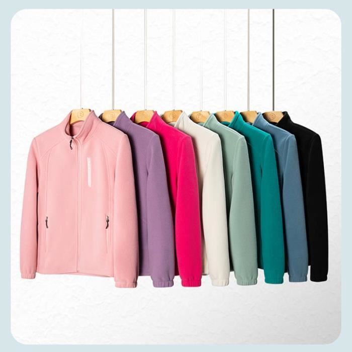 Vestes Polaires Full Zip - Manteaux Décontractés à Fermeture éclair