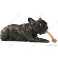 TD® os chien à macher durable gros chien taille l 17 cm jouet indestructible resistant solide grands animaux de compagnie pas cher-3
