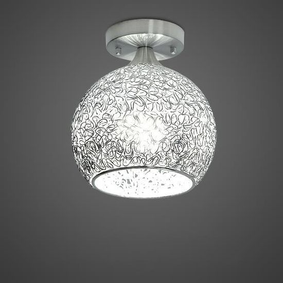Chrome Acrylique Cristal Effet Globe boule bijou Pendentif Lumière Plafond Ombre 25cm 