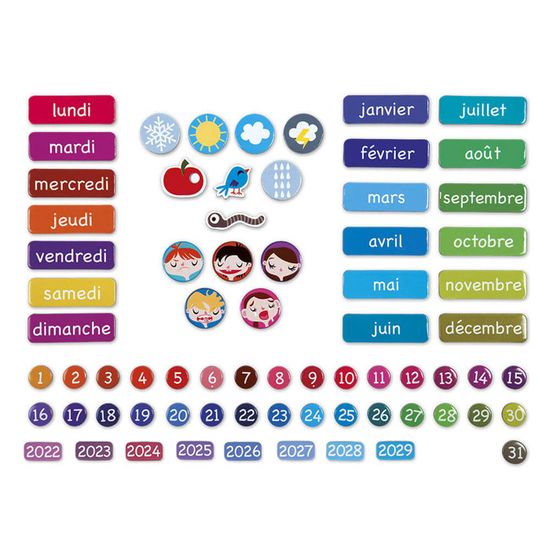 Janod Agenda Magnetique Une Belle Journee Des 3 Ans Cdiscount Jeux Jouets