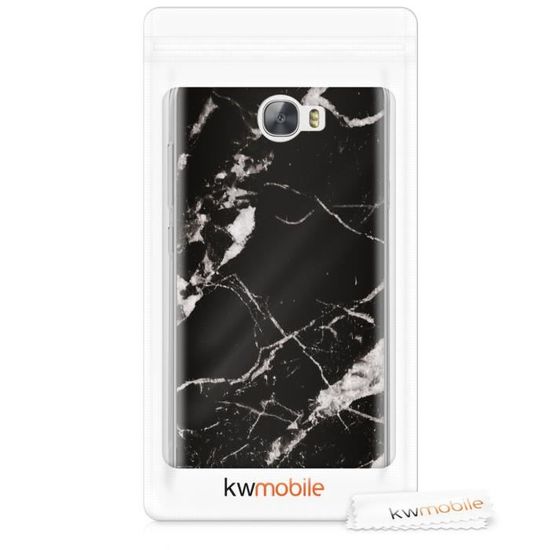 2016 kwmobile Coque Huawei Y6 II Compact - Coque pour Huawei Y6 II Compact - Housse de t/él/éphone en Silicone Noir 2016