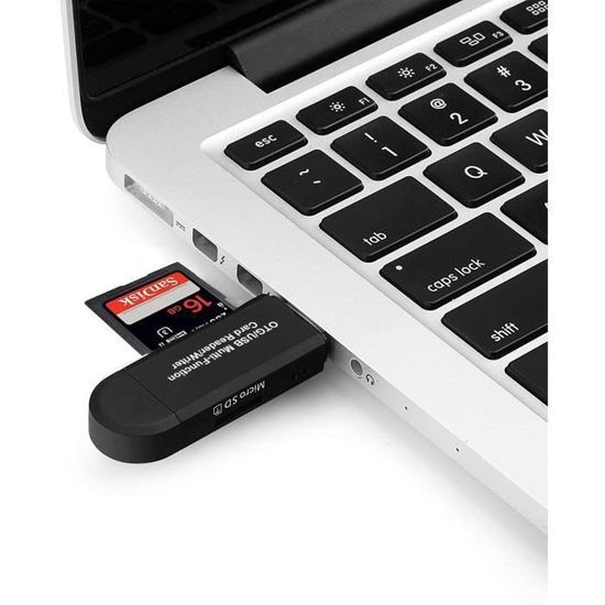 Lecteur Carte Micro SD USB-C - Adaptateur TF Pour Téléphone, Ordinateur, Tablette (USB 3.0, Vitesses Jusqu'à 480 Mbps, Supporte 128 Go)