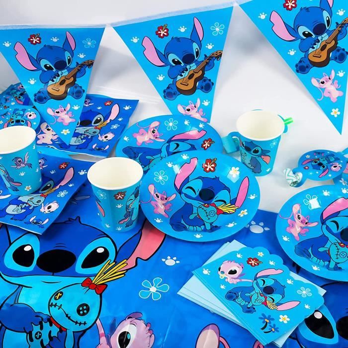 Vaisselle D anniversaire Déco Lilo & Stitch Papier Enfants Thème Set Carte D  invitation Enveloppe - Cdiscount Maison
