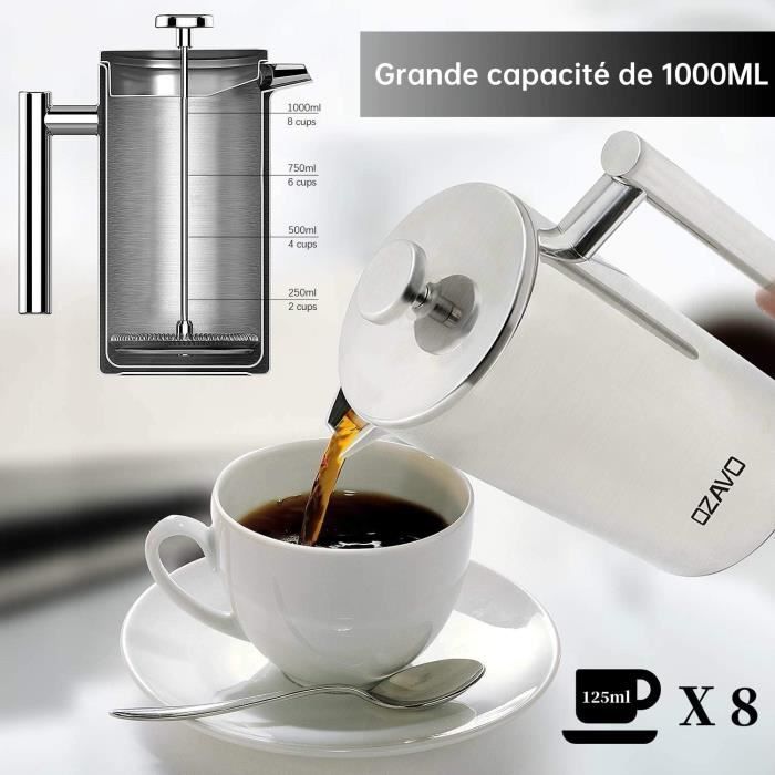 Cafetière thermos filtres pro inox 2,2 l