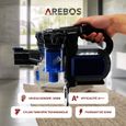 AREBOS Aspirateur sans Fil à Batterie Bleu - Aspirateur 2en1 Chargeur Mural sans Fil sans Sac-4