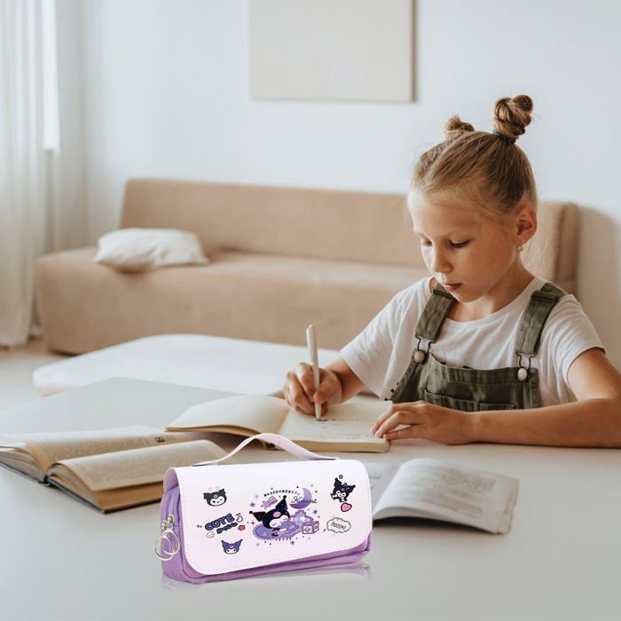 Trousse à Crayons Avec Fermeture éclair - Motif Gnomes D