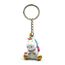 LOT 3 PORTE CLE RESSORT LICORNE MOUSQUETON 20 CM SILICONE MODE DECO