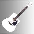 Classic Cantabile WS-10WH-CE  Guitare Folk Blanc Avec Micro-0