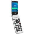 DORO 6820 Blanc Noir Téléphone Portable à Clapet pour séniors et Personnes âgées-0
