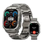 Montre Connectée homme SmartWatch Sport 5ATM 480mAh KOSPET M3 1.96" Tracker d'Activit Android iOS Samsung iphone Argent 2 Bandes